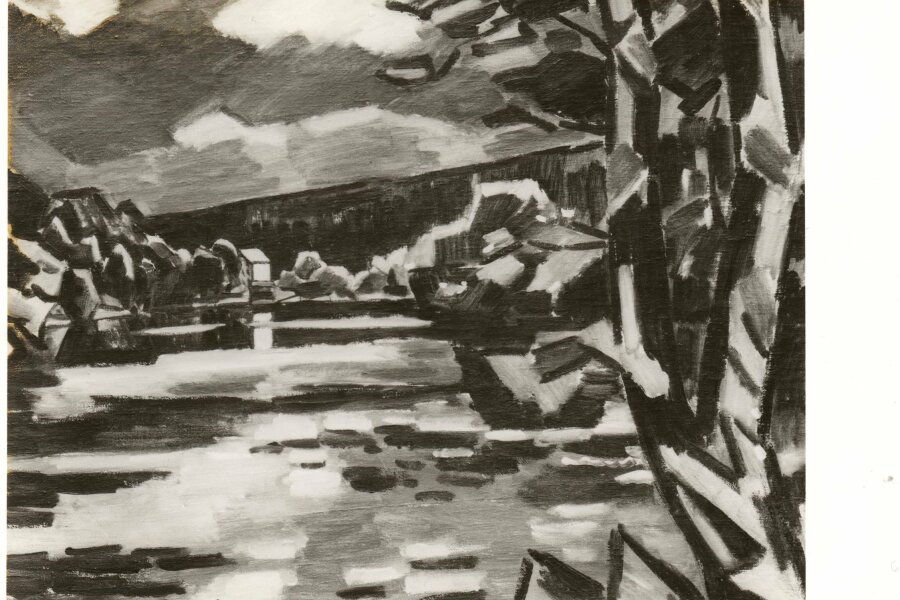 Václav Špála, Na Otavě před bouří, foto: Národní galerie Praha